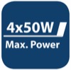 blaupunkt 4 x 50 Watt Max. power