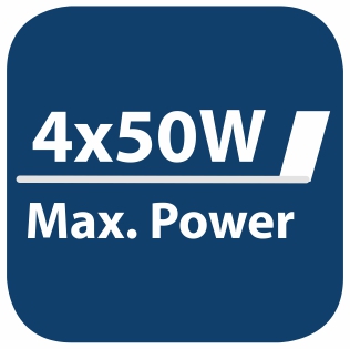 blaupunkt 4 x 50 Watt Max. power