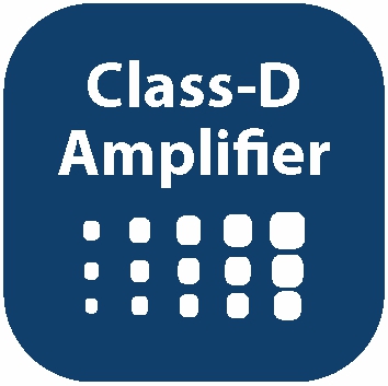 High Efficiency Class D amplifier integrated