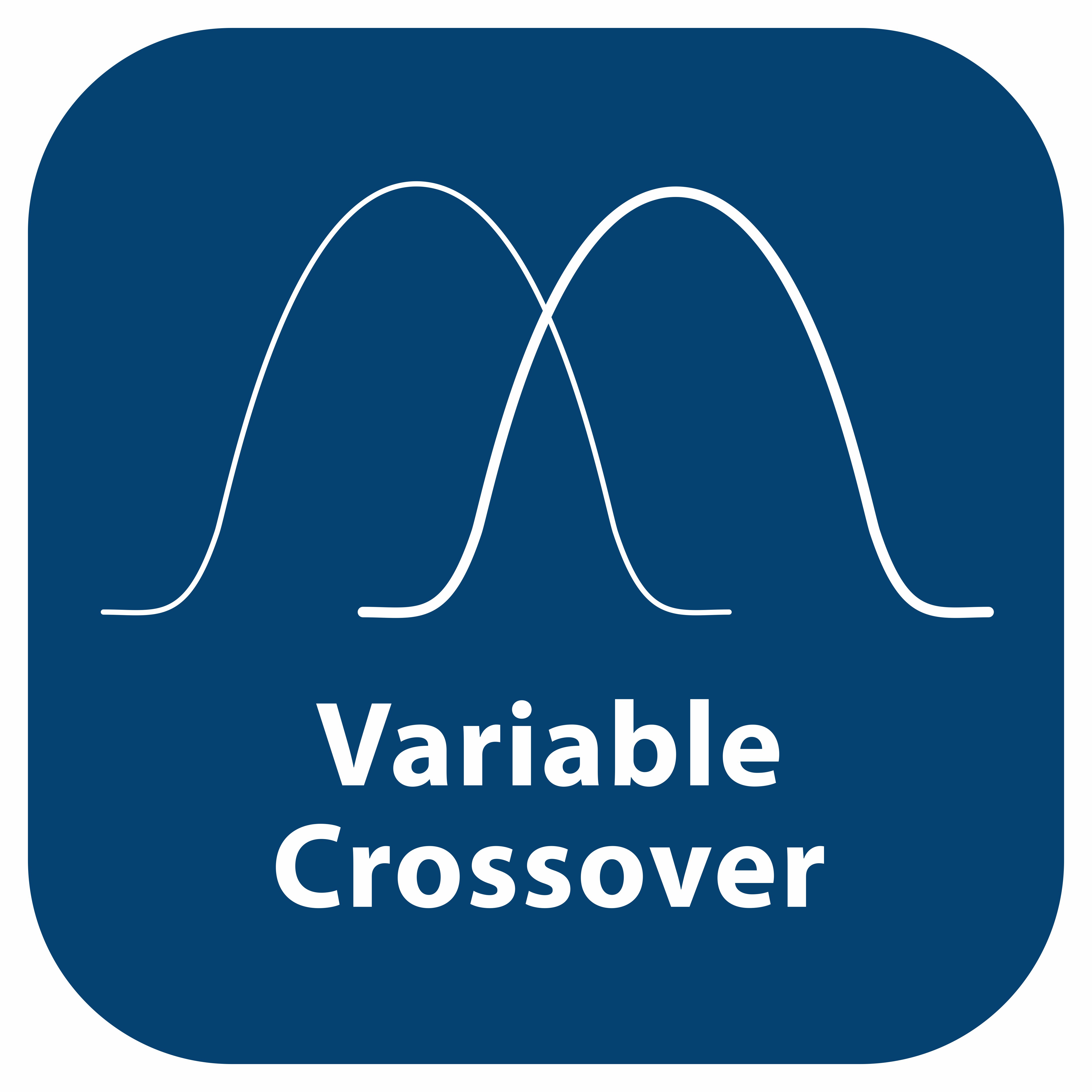 Variable crossover control with 40Hz - 250Hz
