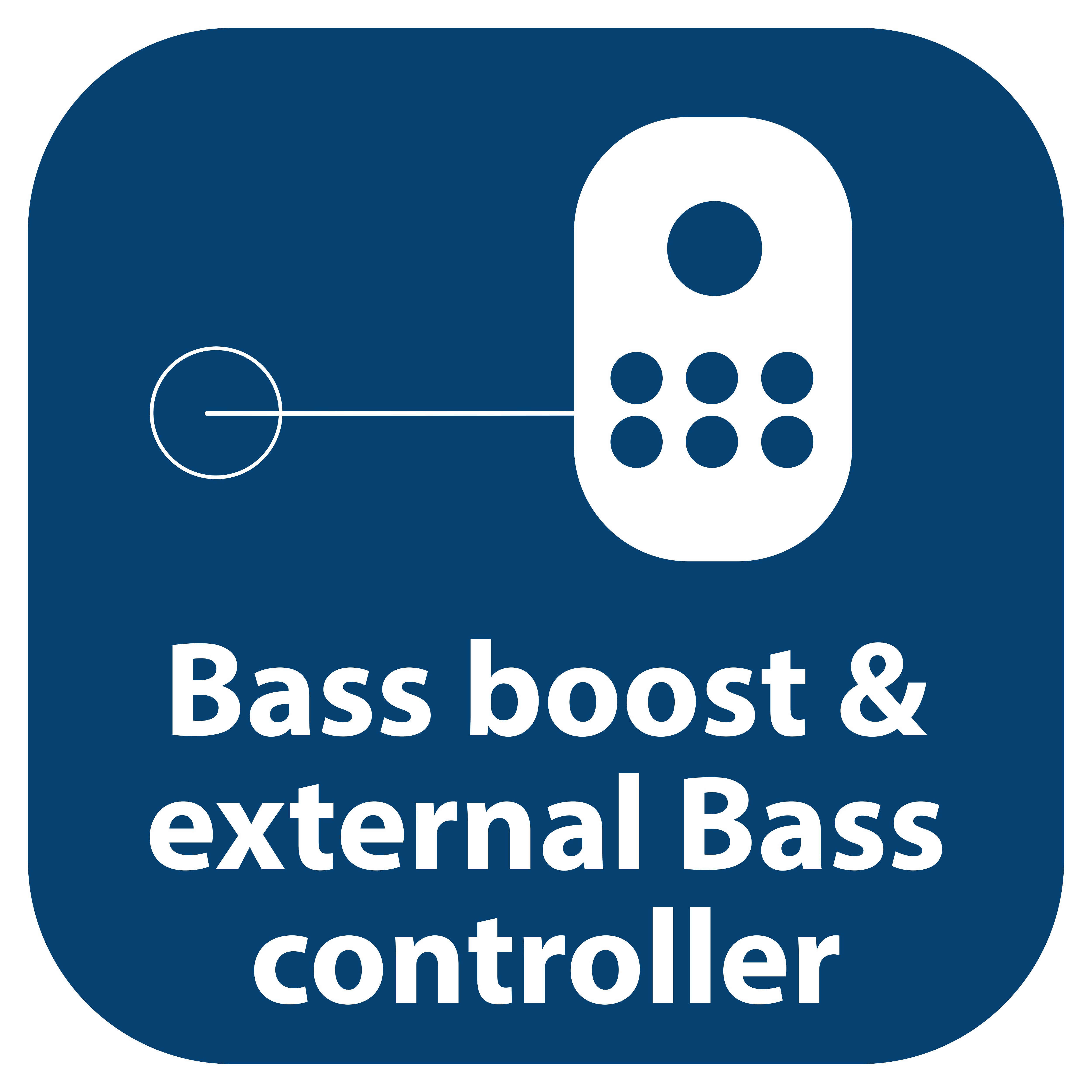 Bass Boost & External Bass Controller included in packaging