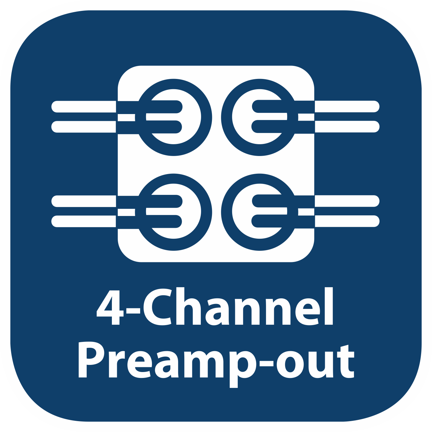 blaupunkt 4-channel pre-amp output (2V)