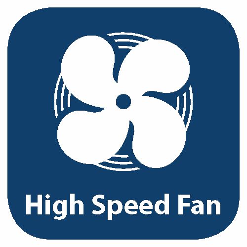 High Speed fan built in