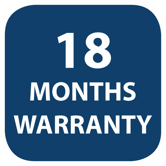 18 Months Warranty