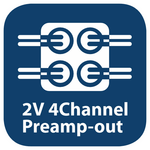 2V 4 channel pre amp Output