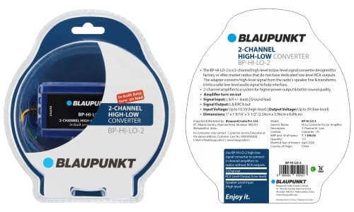 Blaupunkt BP-HI-LO-2 (2-CHANNEL HIGH-LOW CONVERTER)