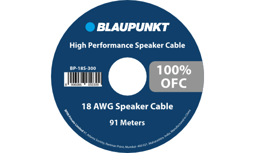 Blaupunkt BP - 18GA - 300 - IN (18 GA OFC speaker wire - 91 Meters)