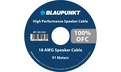 Blaupunkt BP - 18GA - 300 - IN (18 GA OFC speaker wire - 91 Meters)