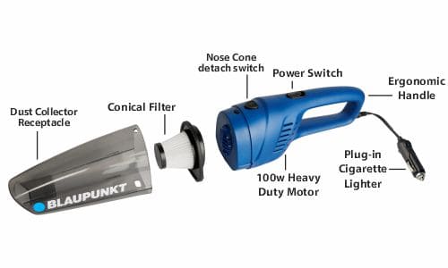 Blaupunkt Car Vacuum Cleaner VC – 1008 B