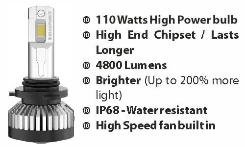 Blaupunkt 110 Watts LED V19 PRO HP 9006