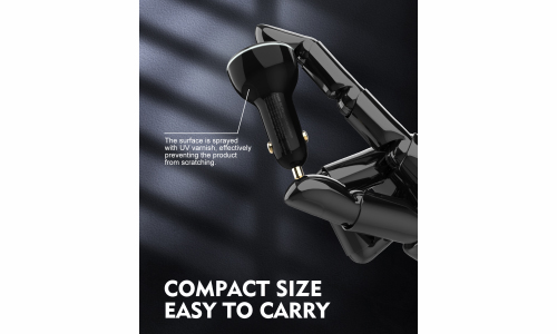 Car charger with compact size easy to carry