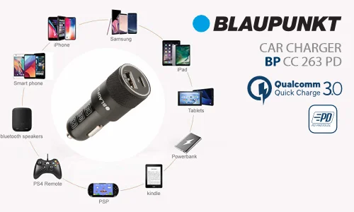 Blaupunkt Fast Car Charger BP CC 263 PD - Dual