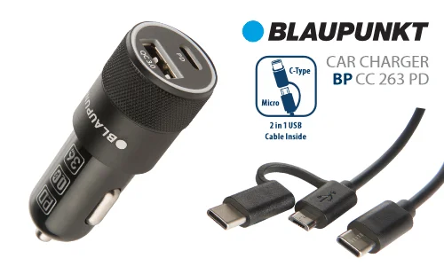 Blaupunkt Fast Car Charger BP CC 263 PD - Dual